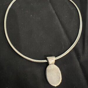 SILVER ENGRAVEABLE CHOKER